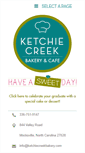 Mobile Screenshot of ketchiecreekbakery.com